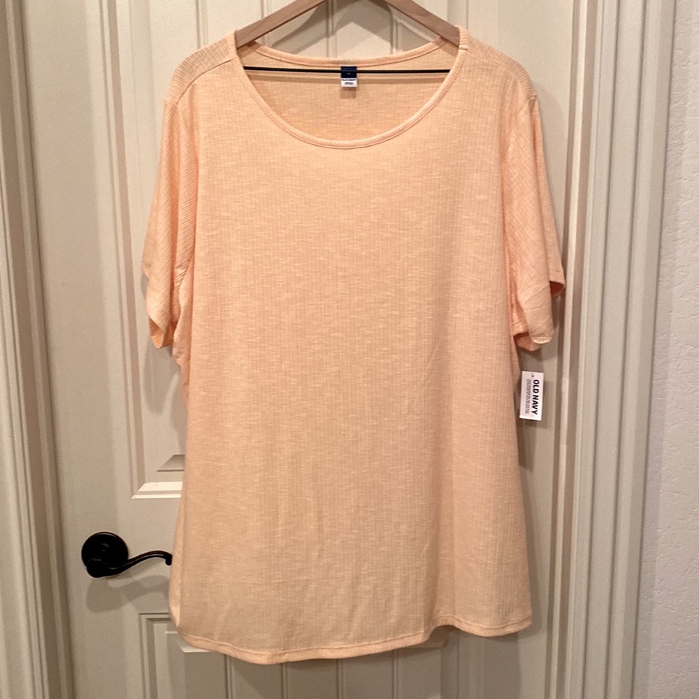NWT Peach Old Navy Luxe T-Shirt 3X